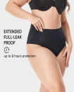 High Waist Seamless Period Menstruation XS-2XL underwear BLACK